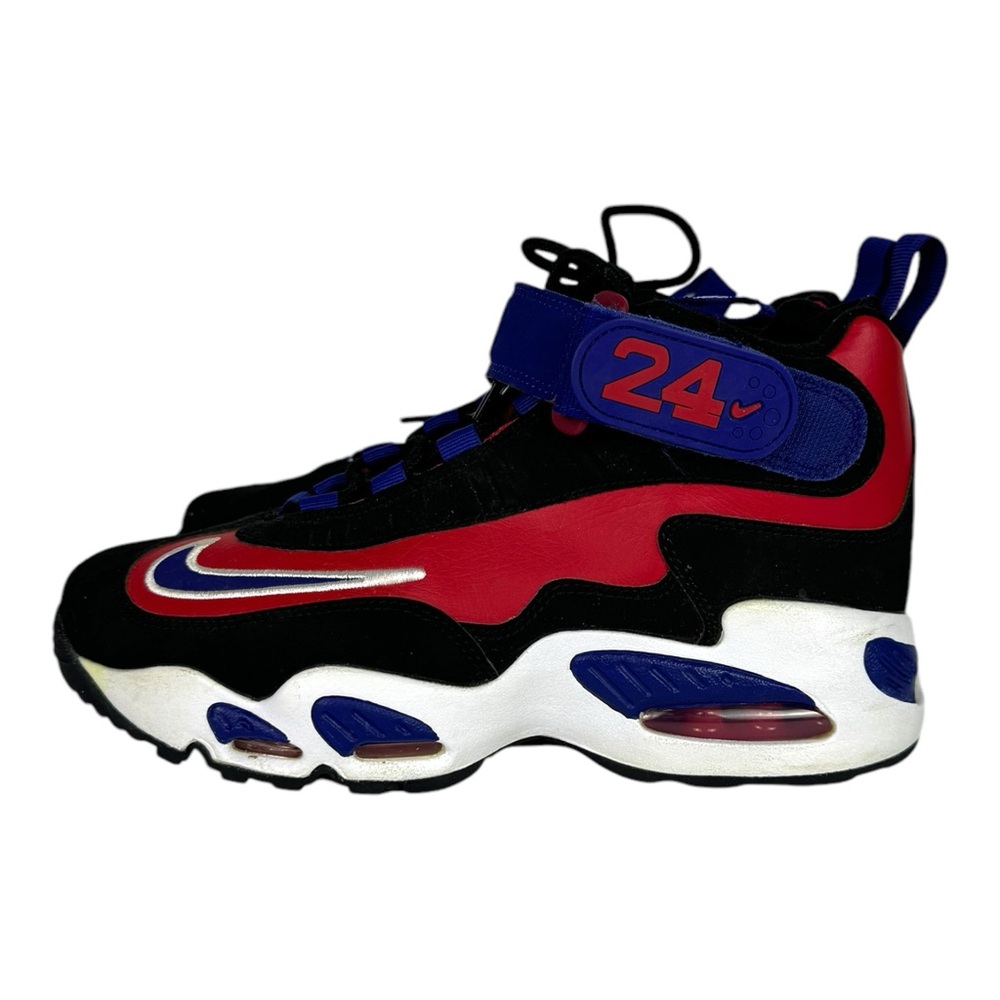 Nike Air Griffey Max 1 School Boys Shoe Size 5.5 Black Blue Red Sneakers EUC